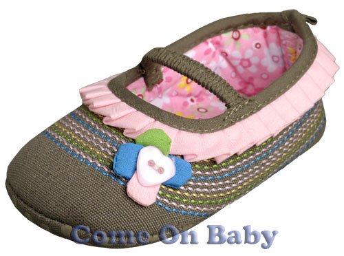 New Infant Girls Toddler Baby Shoes 9-12m (a03701)
