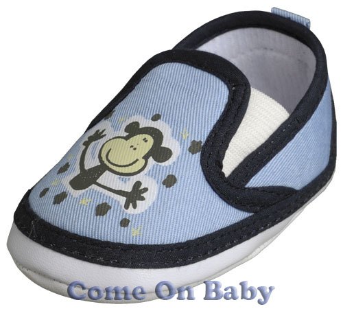 New Infant Boys Toddler Baby Clip-On Shoes 3-6m (c02001)