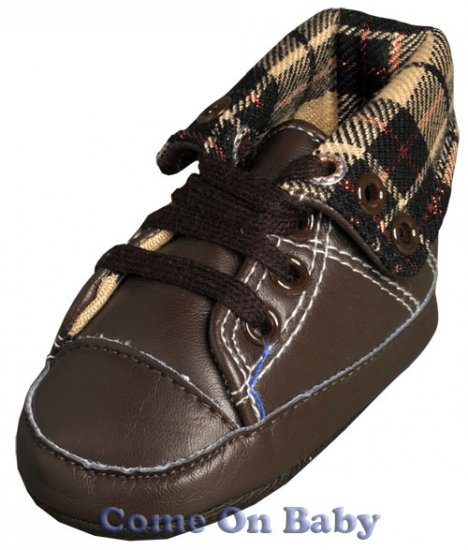 New Infant Boys Toddler Baby Crib Shoes 3-6m (b02203)