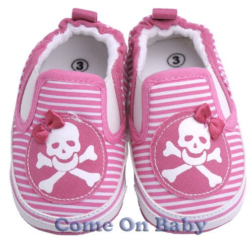 New Infant Girls Toddler Baby Crib Shoes 6-9m (c02101)