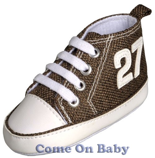 New Infant Boys Toddler Baby Crib Shoes 3-6m (b01102)