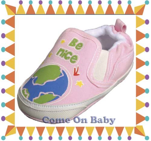 New Infant Girls Toddler Baby Crib Shoes 9-12m (c01601)