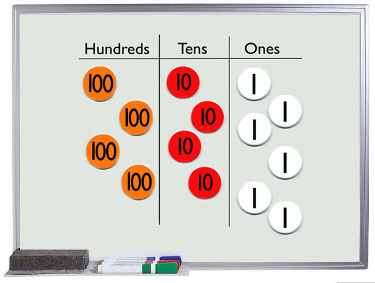 Place Value Disk Magnet Buttons