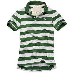 NWT Abrcrombie Azure Mountain Men Polos Green
