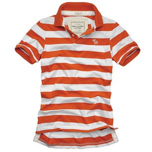NWT Abrcrombie Azure Mountain Men Polos Orange