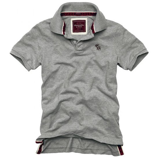 NWT Abrcrombie Deer Brook Cools Men Polos Grey
