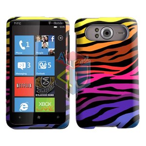 FOR HTC HD7 HD 7 Cover Hard Case C-Zebra