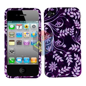 For Apple iphone 4S 4 Cover Hard Case P-Flower