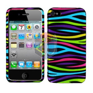 For Apple iphone 4S 4 Cover Hard Case Rainbow