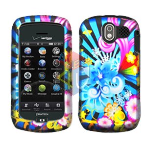 For Pantech Crux / CDM8999 Cover Hard Case A-Flower