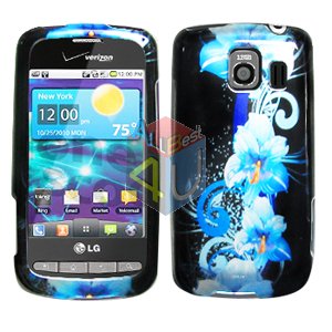 For LG Vortex VS660 Cover Hard Case Flower