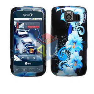 For LG Optimus S / LS-670 Cover Hard Case Flower