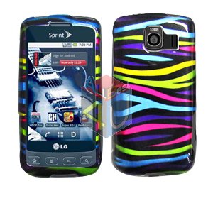 For LG Optimus S / LS-670 Cover Hard Case Rainbow