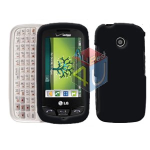 For LG Cosmos Touch VN270 Cover Hard Case Rubberized Black