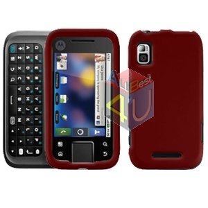 For Motorola Flipside MB508 Cover Hard Case Rubberized Red