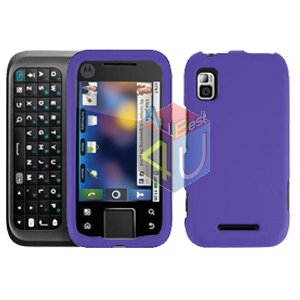 For Motorola Flipside MB508 Cover Hard Case Rubberized Purple