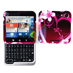 For Motorola Flipout MB511 Cover Hard Case Love