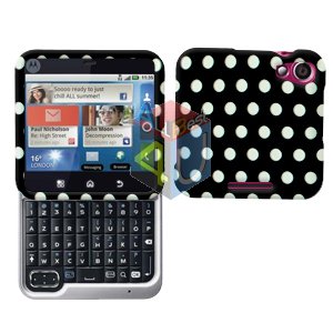 For Motorola Flipout MB511 Cover Hard Case Polka Dot