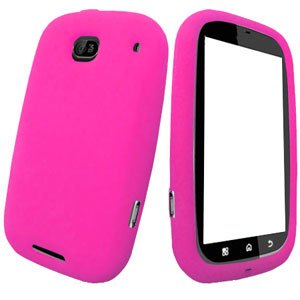 For Motorola Bravo MB520 Silicon cover soft case Hot Pink