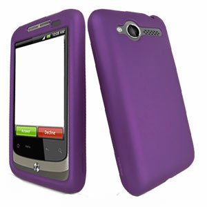 For HTC Wildfire 6225 Cover Hard Case Rubberized Purple