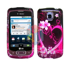 For LG Optimus One P500 Cover Hard Case Love