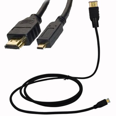 For HTC Evo 4G Micro HDMI to HDMI Cable 6ft