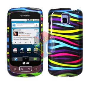 For LG Optimus T / P509 Cover Hard Case Rainbow