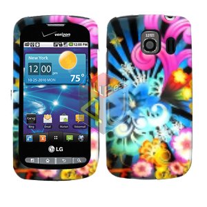 For LG Vortex VS660 Cover Hard Case A-Flower