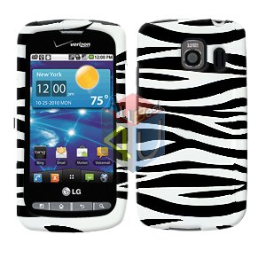 For LG Vortex VS660 Cover Hard Case Zebra