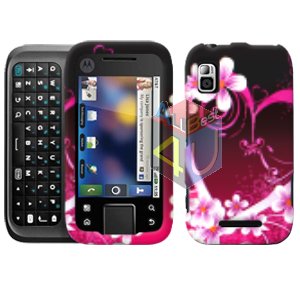 For Motorola Flipside MB508 Cover Hard Case Love