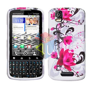 For Motorola Droid Pro A957 Cover Hard Case W-Flower
