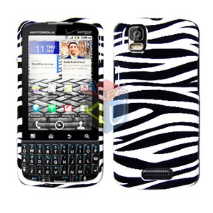 For Motorola Droid Pro A957 Cover Hard Case Zebra