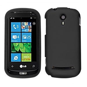 For LG Quantum C900 Cover Hard Case Rubberized Black