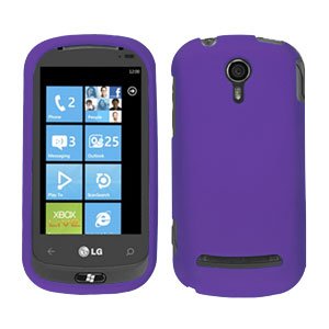 For LG Quantum C900 Cover Hard Case Rubberized Purple