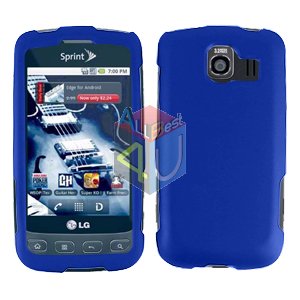 For LG Optimus U US670 Cover Hard Case Rubberized Blue