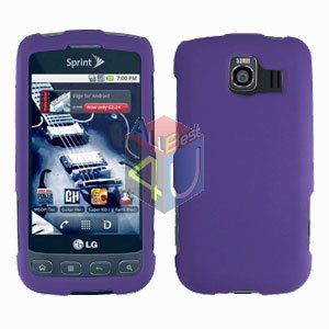 For LG Optimus U US670 Cover Hard Case Rubberized Purple
