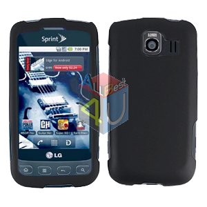 For LG Optimus U US670 Cover Hard Case Rubberized Black