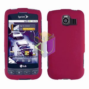For LG Optimus U US670 Cover Hard Case Rubberized Rose Pink