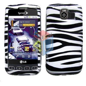 For LG Optimus U US670 Cover Hard Case Zebra