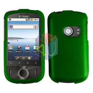For Huawei Ideos U8150 Cover Hard Case Rubberized Green