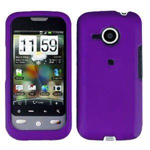 FOR HTC Droid Eris Cover Hard Case Rubberzied Purple