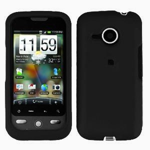 FOR HTC Droid Eris Cover Hard Case Rubberzied Black