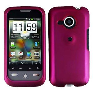 FOR HTC Droid Eris Cover Hard Case Rubberzied Rose Pink