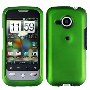 FOR HTC Droid Eris Cover Hard Case Rubberzied Green