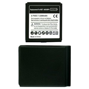 For Motorola Droid A855 Extended Replacement Battery Li-ion-2300mah w/ Door Grey
