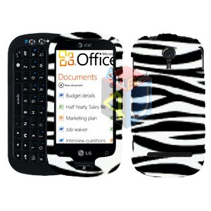 For LG Quantum C900 Cover Hard Case Zebra
