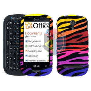 For LG Quantum C900 Cover Hard Case C-Zebra