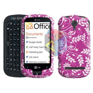 For LG Quantum C900 Cover Hard Case P-Flower