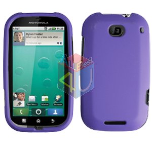 For Motorola Bravo MB520 Cover Hard Case Rubberized Purple