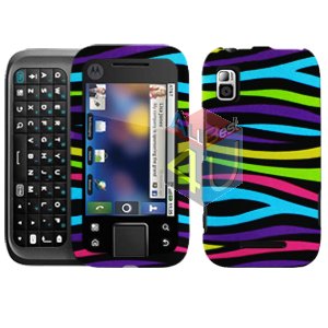 For Motorola Flipside MB508 Cover Hard Case Rainbow